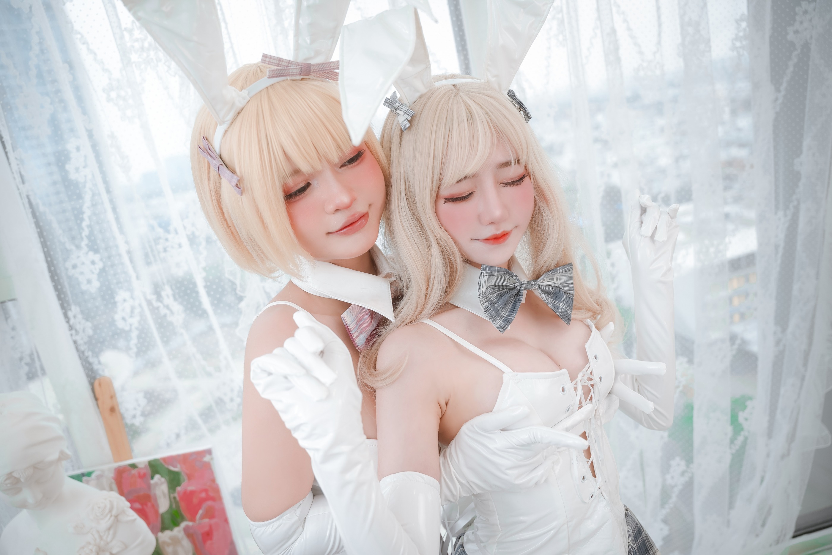 图片[1]-Sally Dorasnow – NO.054 Azami – White Bunny Girl[15P]-XikXak